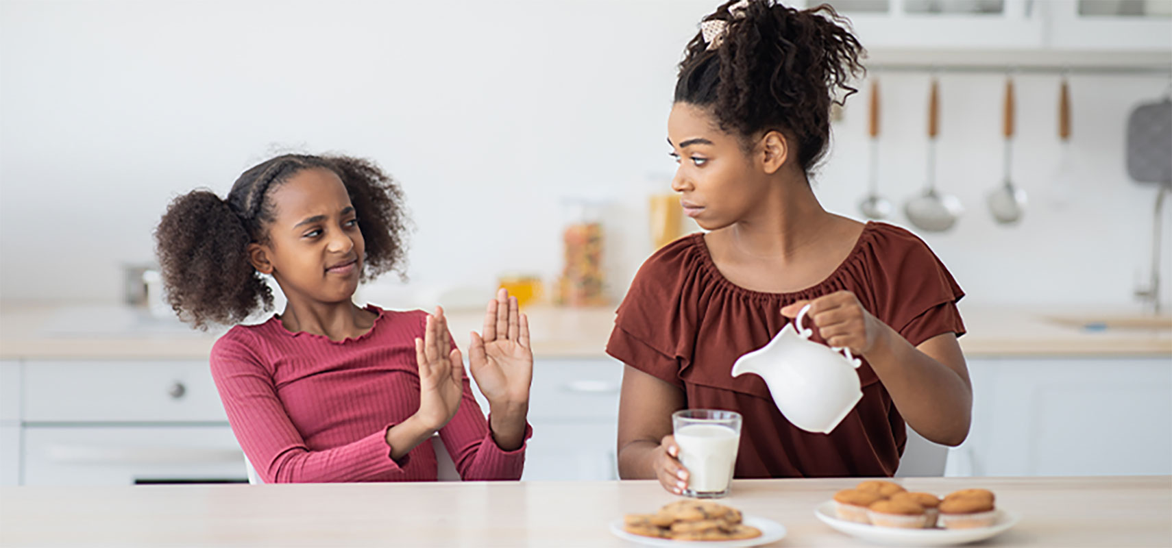 A family with lactose intolerance.