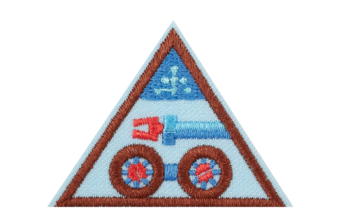 Brownie Designing Robots Badge.