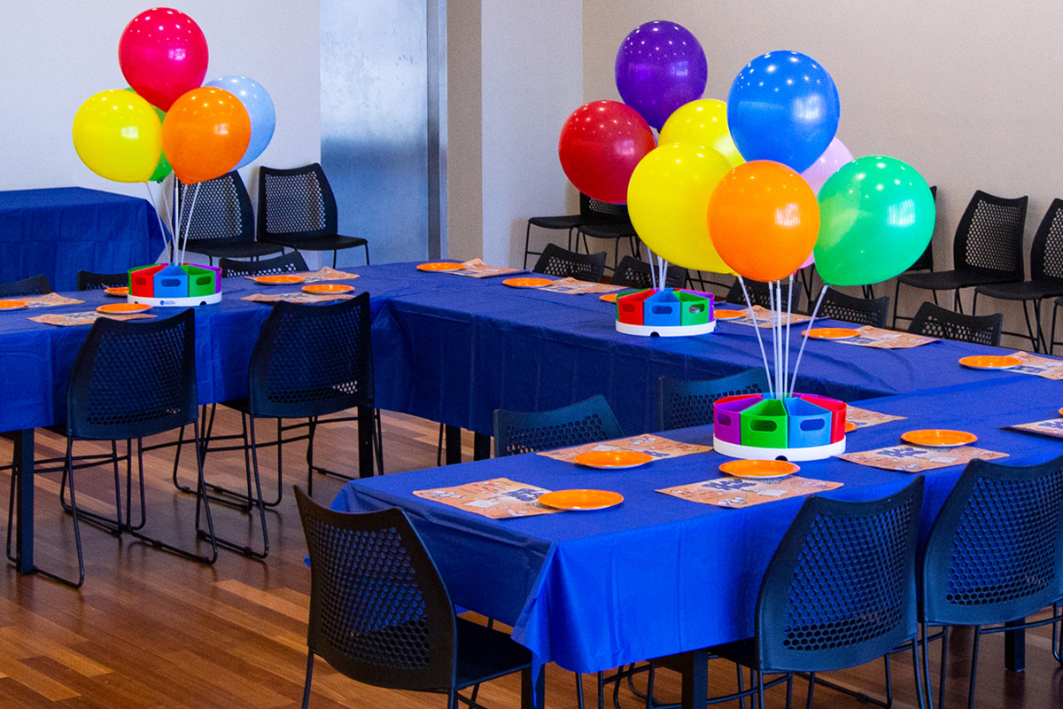 Birthday room decorations.