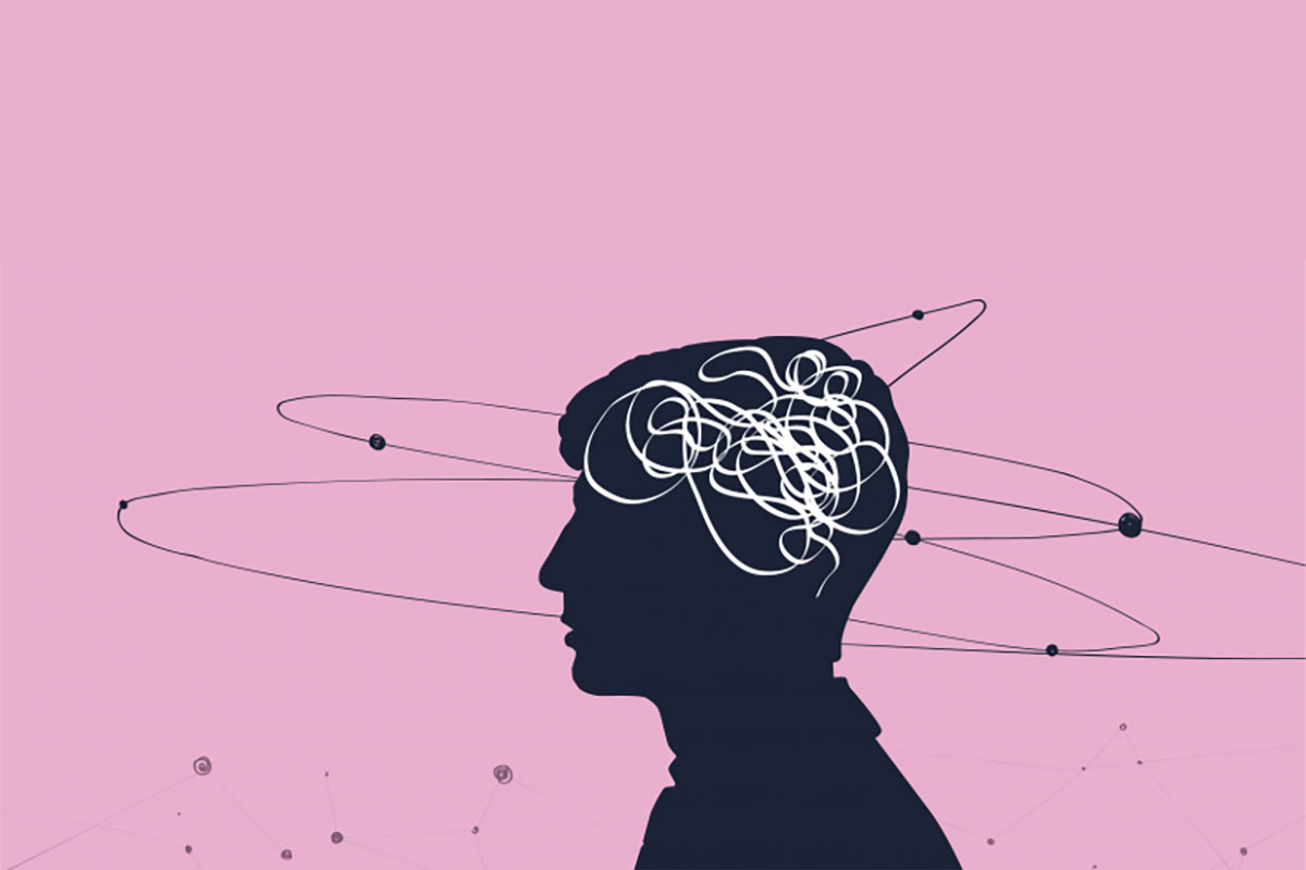 Thought process concept.