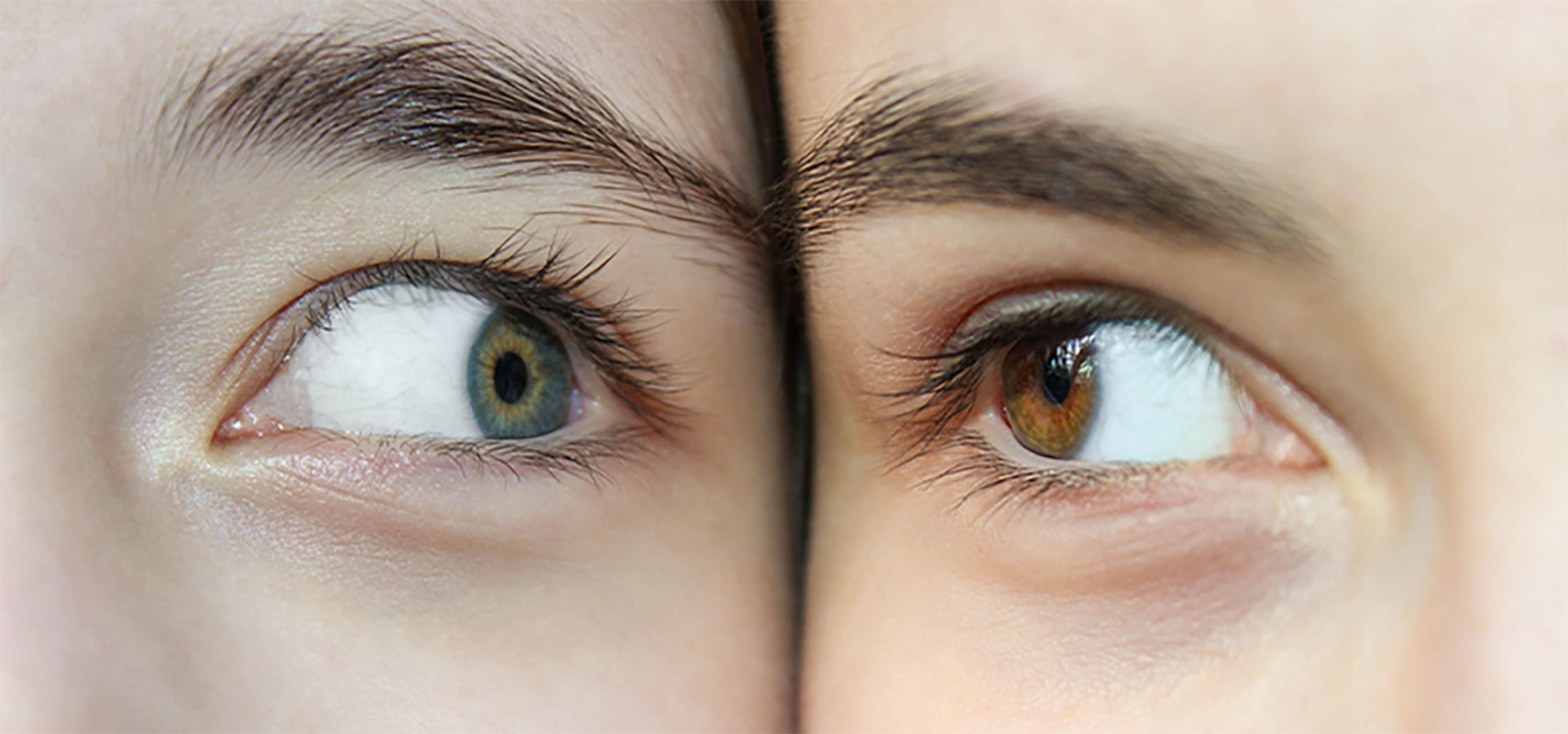 Two female faces next to each other.