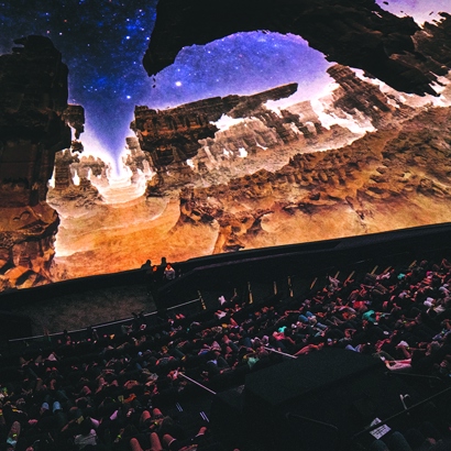 A special viewing taking place at the IMAX Dome Theater.