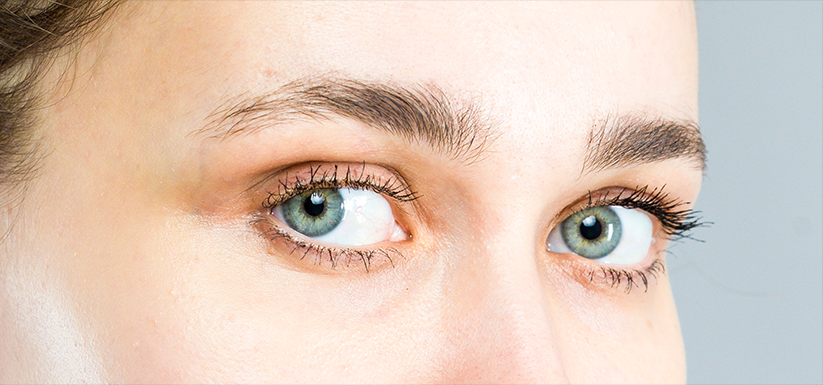 Close up on a woman's eyes.
